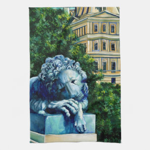 The Cat who eat the Canary Tea Towel