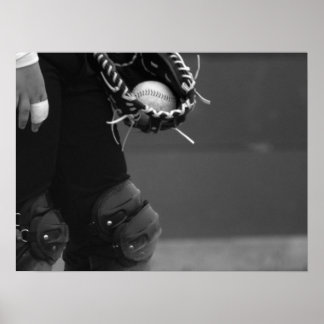 The Catcher - Black and White Poster