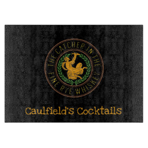 The Catcher in the Fine Rye Whisky Literary themed Cutting Board