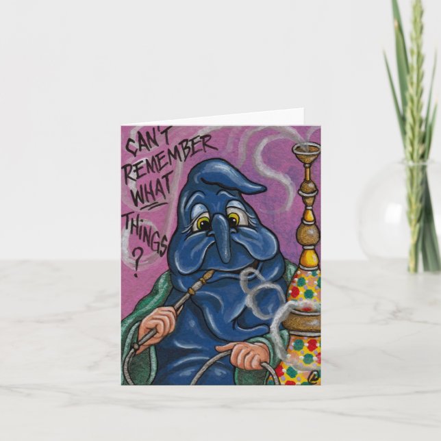 THE CATERPILLAR Alice in Wonderland Note Card (Front)