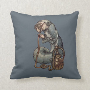 The Caterpillar by Arthur Rackham Cushion