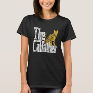 The Catfather Bengal Cat Father Mafia Whiskers Mal T-Shirt
