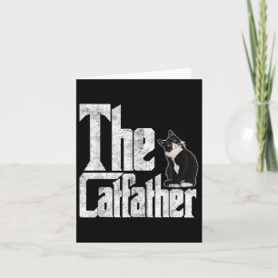 The Catfather Cat Father Mafia Whiskers Male Daddy Card