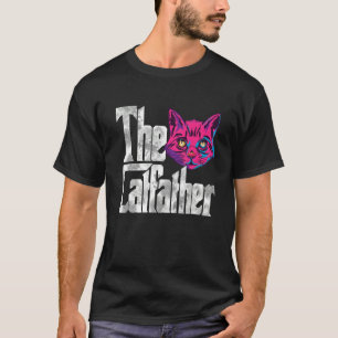 The Catfather Cat Father Mafia Whiskers Male Daddy T-Shirt