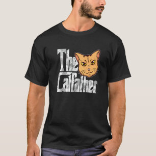 The Catfather Cat Father Mafia Whiskers Male Daddy T-Shirt