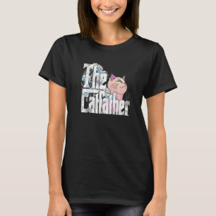 The Catfather Cat Father Mafia Whiskers Male Daddy T-Shirt