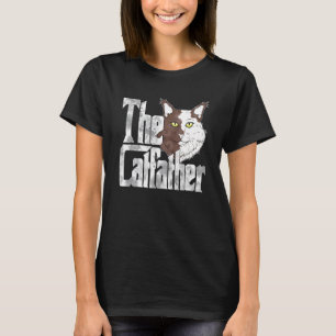 The Catfather Cat Father Mafia Whiskers Male Daddy T-Shirt