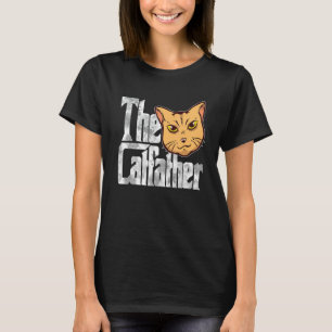 The Catfather Cat Father Mafia Whiskers Male Daddy T-Shirt