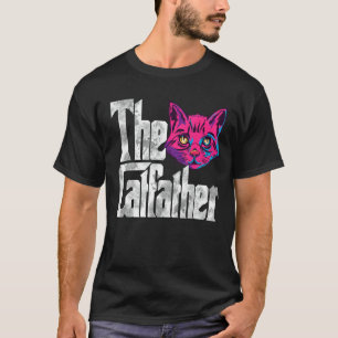 The Catfather Cat Father Mafia Whiskers Male Daddy T-Shirt