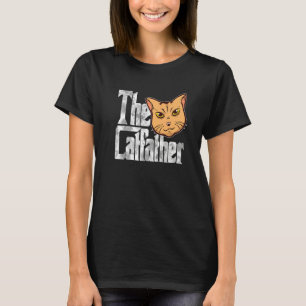 The Catfather Cat Father Mafia Whiskers Male Daddy T-Shirt