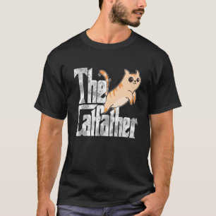 The Catfather Cute Cat Father Mafia Whiskers Male T-Shirt