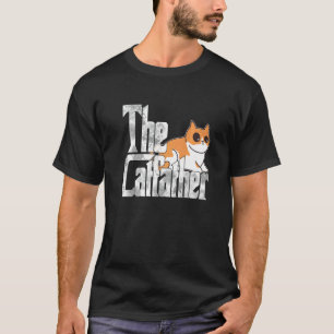 The Catfather Cute Cat Father Mafia Whiskers Male T-Shirt