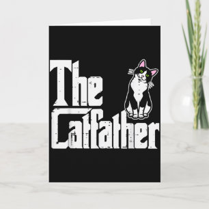 The Catfather Funny Kitten Cat Dad Fur Papa Daddy Card