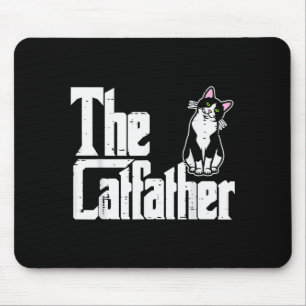 The Catfather Funny Kitten Cat Dad Fur Papa Daddy Mouse Mat