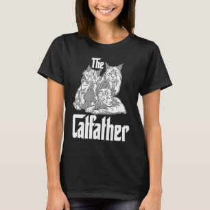 The Catfather Mafia Cat Graphic T-Shirt