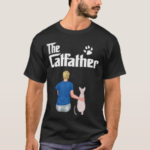 The Catfather Sphynx Cat Dad Funny Kitty Cats Love T-Shirt