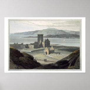 The Cathedral at Iona, from 'A Voyage Around Great Poster