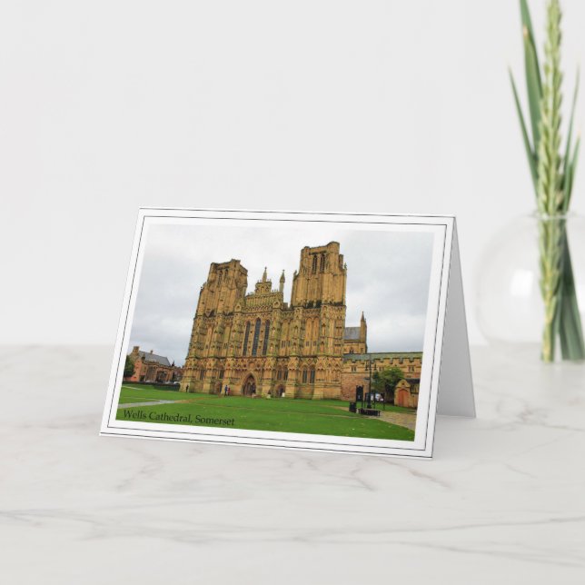 The Cathedral Church of St Andrew, Wells, Somerset Card (Front)