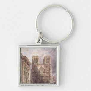 The Cathedral of Notre Dame, Paris, 1836 Key Ring
