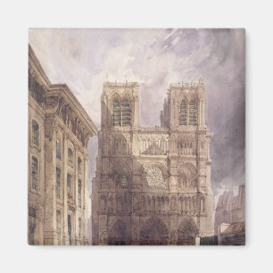 The Cathedral of Notre Dame, Paris, 1836 Magnet