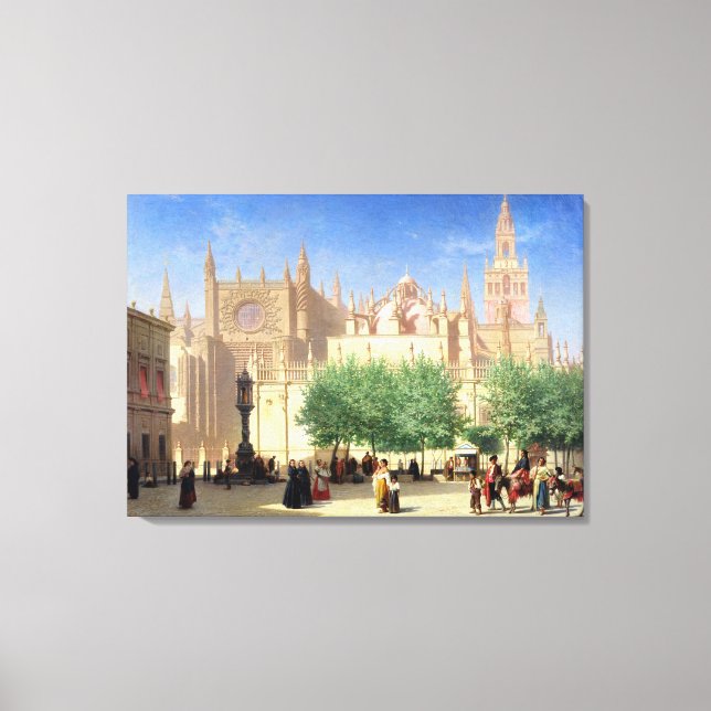 The Cathedral of Seville Canvas Print (Front)