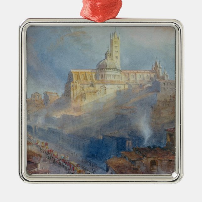 The Cathedral, Siena, 1902 Metal Tree Decoration (Front)