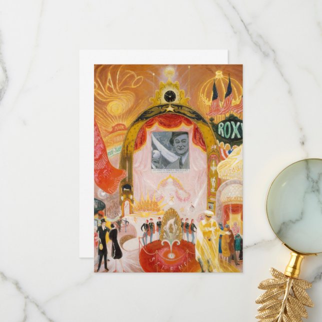The Cathedrals of Broadway by Florine Stettheimer Thank You Card (Front/Back In Situ)