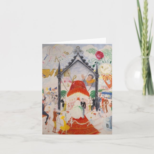 The Cathedrals of Fifth Avenue by Stettheimer Thank You Card (Front)