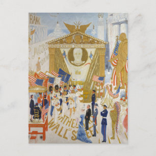 The Cathedrals of Wall Street by Stettheimer Postcard