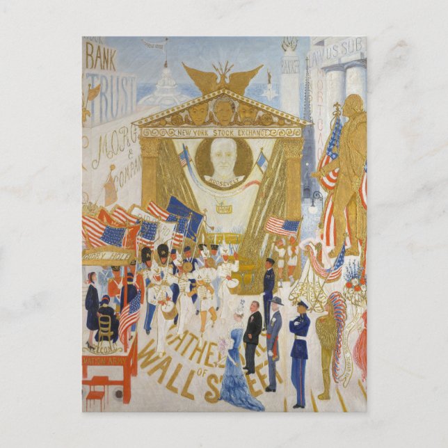 The Cathedrals of Wall Street by Stettheimer Postcard (Front)