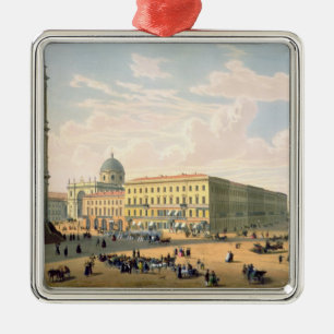 The Catholic Church and Mikhailovskaya Street Metal Tree Decoration