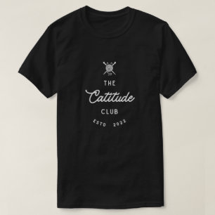The Catitude Club - Elegant Cat Lover T-Shirt