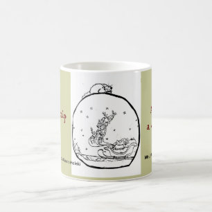 The Catnip Papers:  Merry Catnip Snowglobe Mug