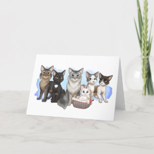 The Cats and Crew Greeting Card 5" x 7"