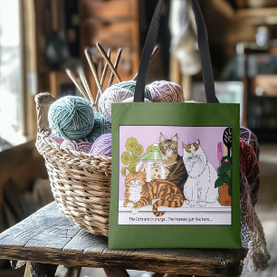 The Cats are in Charge Tote Bag