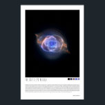 The Cat's Eye Nebula  (NGC 6543) Poster<br><div class="desc">For those,  who are fascinated by the mysterious world of the Universe,  transcend the boundaries of space with these spectacular astronomical views. Your space will surely be brighten up with this wonder from outer space! Add a wonderful accent to your room and office.</div>
