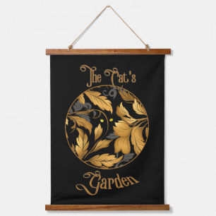 The Cat's Garden Garden  Hanging Tapestry