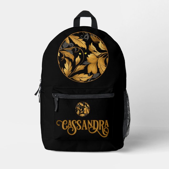 The Cat's Garden Personaized Printed Backpack (Front)
