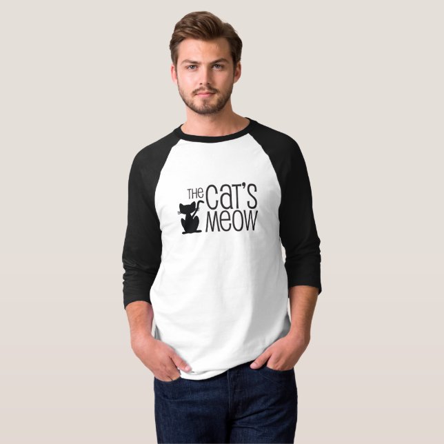 The Cat's Meow Baseball Tee (Front Full)