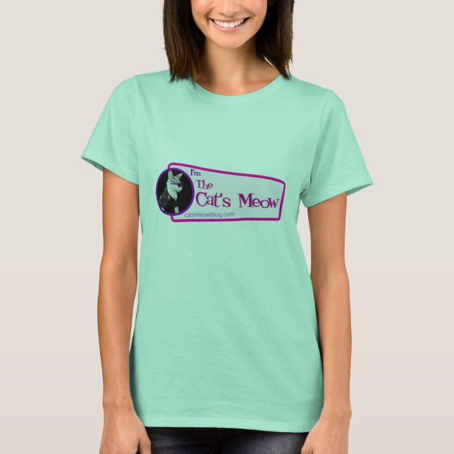 The Cat's Meow Logo Ringer Tee (Front)