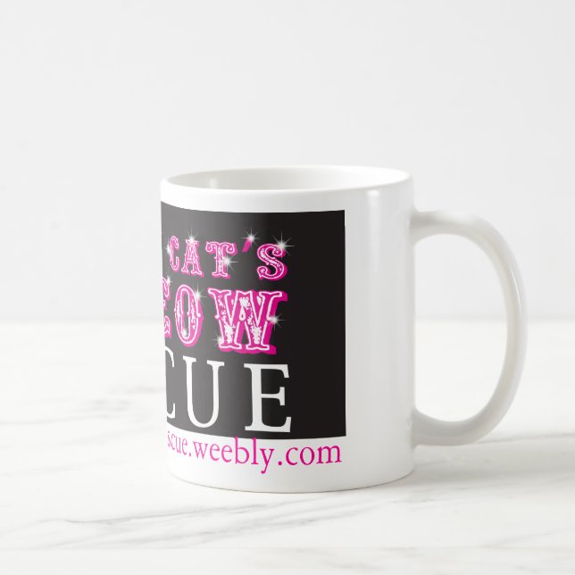 The Cat's Meow Rescue Mug with Logo (Right)