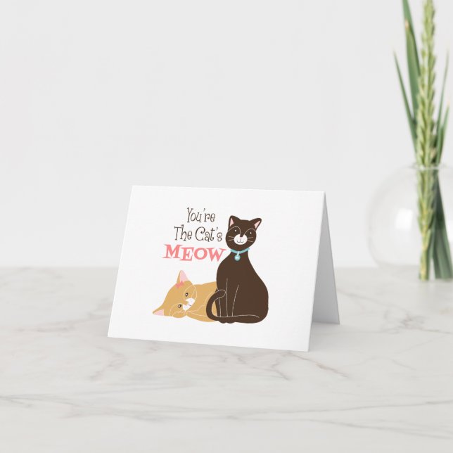 The Cats Meow Thank You Card (Front)
