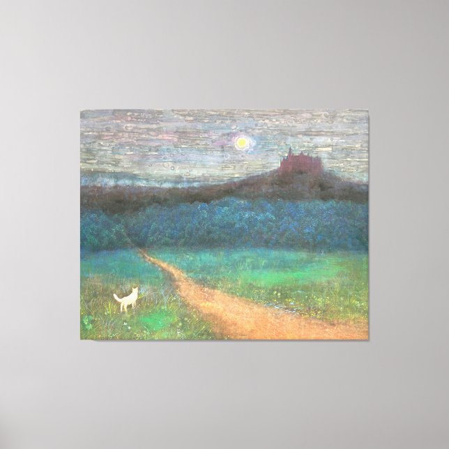 The Cat's Midnight Journey Canvas Print (Front)