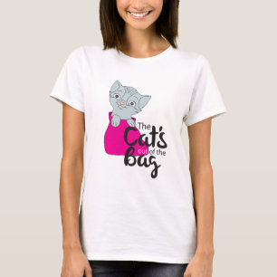 The Cats Out of the Bag Kitten Cartoon Image Kitty T-Shirt
