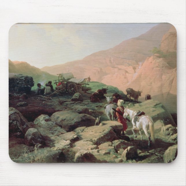 The Caucasus, 1872 Mouse Mat (Front)