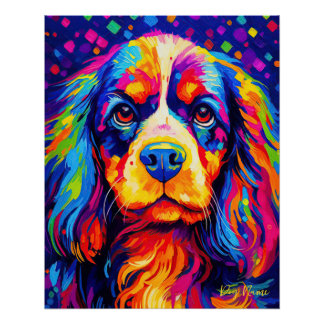 The Cavalier King Charles Spaniel Dog 001 - Zetton Poster