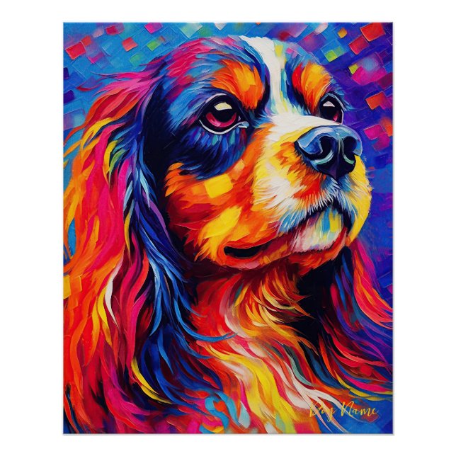 The Cavalier King Charles Spaniel Dog 005 - Zetton Poster (Front)