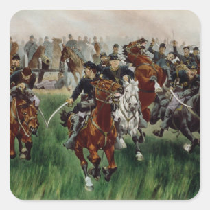 The Cavalry, 1895 Square Sticker