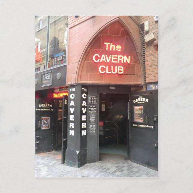 The Cavern Club in Liverpool's Mathew Street Postcard (Front)