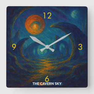 The Cavern Sky Square Wall Clock